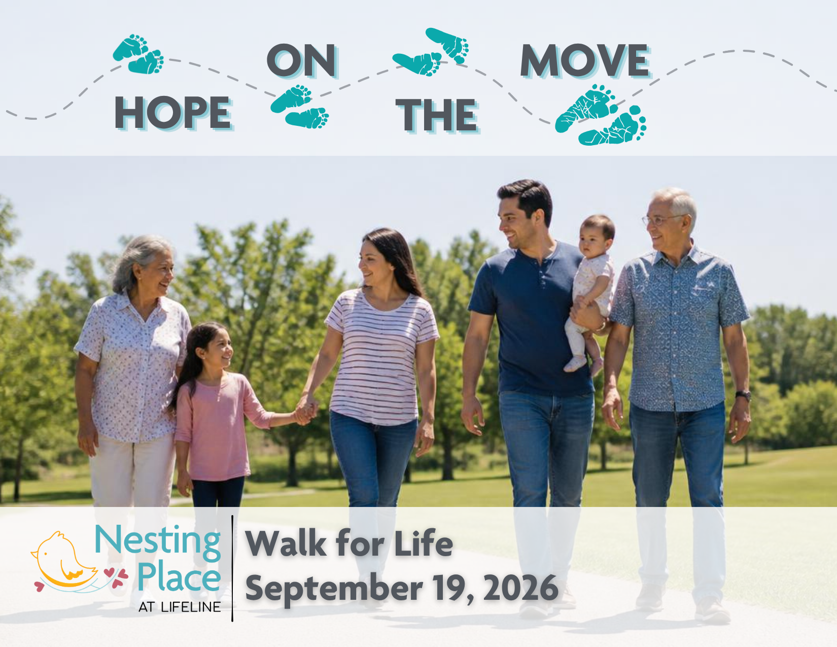 Walk for Hope flyer, Hope on the Move, Sep. 19, 2026